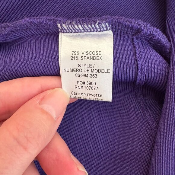 Alice + Olivia Royal Purple Bodycon Mini Dress XS - Picture 6 of 7